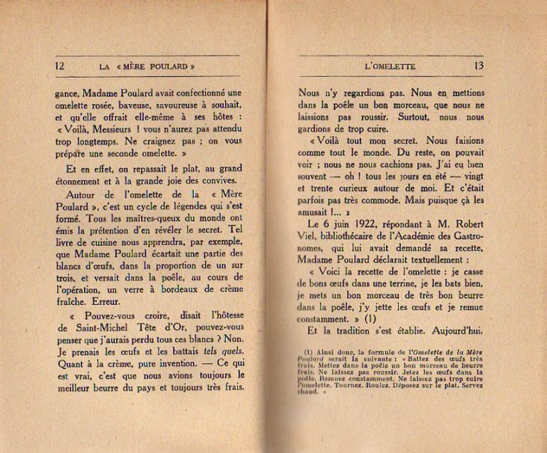 La recette ORIGINALE de l'omelette de la Mère Poulard